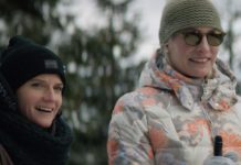 Film Špindl. Snowboarďáci verze usedlá žena