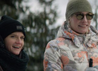 Film Špindl. Snowboarďáci verze usedlá žena