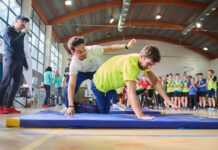 Zpěvák Mirai po boku olympioniků burcuje děti ke sportu Zdroj fotografie: Archiv Sazka olympijský víceboj